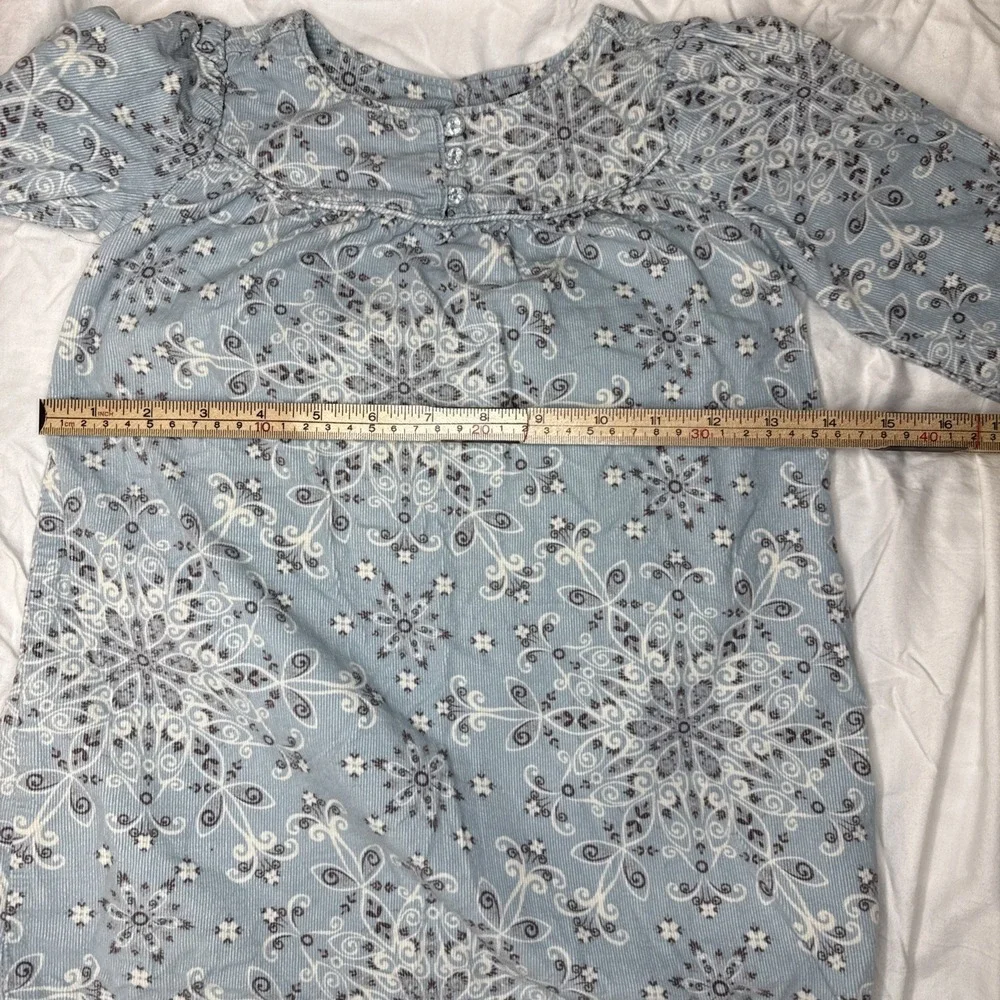 💙 BabyGap Blue Paisley Corduroy Dress | Cottage Core 3T - Picture 8 of 9